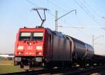 185 204-5 DB Schenker bei Strullendorf am 07.01.2014.