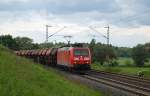 185 023-9 mit einem Tds-Zug am 13.06.2013 bei Salzderhelden