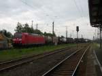 Am 01.05.2014 kam 185 192 mit einem Containerzug aus Richtung Hannover nach Stendal und ging nach kurzem Halt weiter in Richtung Berlin.