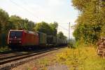 185 049-4 DB Schenker bei Michelau am 17.09.2014.