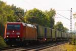 185 230-0 DB Schenker bei Michelau am 17.09.2014.