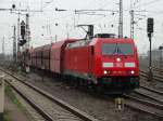 DB Schenker Rail 185 254-0 am 30.10.14 in Mainz Bischofsheim Rbf mit einen Kohlezug