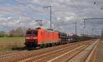 185 194 zog am 17.04.15 einen Autozug durch Rodleben Richtung Magdeburg.