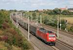 185 147 mit KT 40097 (Muizen–Gallarate) am 19.09.2012 zwischen Sinzheim und Rebland