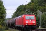 185 285-4 DB Schenker bei Michelau am 06.09.2015.