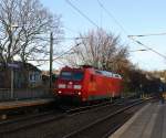 185 050-2 DB  kommt als Lokzug aus Aachen-West nach Stolberg-Hbf aus Richtung Aachen-West und fährt durch Aachen-Schanz in Richtung