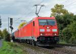 185 356-3 Doppeltraktion vor Tankzug durch Bonn-Beuel - 23.10.2015