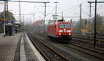 185 016-3 DB kommt als Lokzug aus Aachen-West nach Herzogenrath und fährt in Herzogenrath ein.