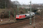 185 063 mit Braunkohlenstaub aus dem rheinischen Revier unterwegs nach Süddeutschland.