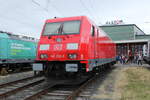 DB 185 230-0 am 01.07.2023 beim Tag der offenen Tr bei Alstom in Kassel.