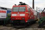 185 142-7 (Railion DB Logistics) steht am 19. September 2010 im Betriebswerk Osnabrck (Doppeljubilum: 125 Jahre Betriebswerk Osnabrck und 175 Jahre Eisenbahn in Deutschland)