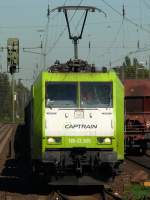 185-CL 005 von Captrain. Recklinghausen-Sd. 30.09.2011.