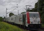Lokomotion 185 665 zog am Nachmittag des 22.6.13 den Ekol KLV von Kln-Eifeltor durch Bonn-Oberkassel.