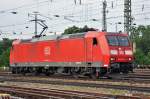 BD Lok 185 041-1 durchfährt den Badischen Bahnhof in Basel. Die Aufnahme stammt vom 02.06.2014.