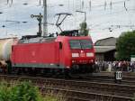 DB Schenker Rail 185 112-0 am 14.06.14 in Koblenz Lützel von einen Öffentlichen Fotopunkt aus Fotografiert