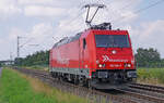 RheinCargo Lokomotive 185 584-0 am 22.07.2021 in Kaarst.