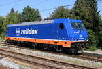 Am Mittag des 25.08.2024 stand 185 419-9 von Raildox im Bahnhof Rostock-Bramow. 