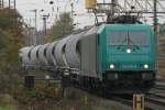 185 576 fhrt am 31.10.09 durch Duisburg-Entenfang