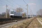 Bei Railpool gibt es zwei neue E-Loks und das sind die 185 690-5 & 185 691-3. Hier sind sie als Lz zwischen Growudicke und Rathenow und fuhren in Richtung Rathenow weiter. 02.04.2011