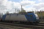 185 535 (i.E. fr Crossrail)  stand am 1.4.12 abgestellt in Krefeld Hbf.