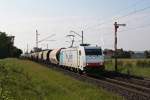 185 639 mit einem Getreidezug am 17.05.2012 bei Buttenheim.