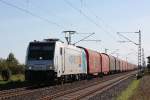 Railpool/Bräunert Transpetrol 185 696 am 29.9.13 mit dem Nievenheimer in Neuss-Allerheiligen.