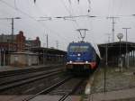 Am 14.09.2014 kam 185 409 mit einem Düngerzug aus Richtung Magdeburg nach Stendal und fuhr weiter in Richtung Wittenberge.