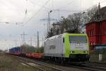 CTD/ITL 185 543 am 24.3.14 mit einem Balo KLV in Ratingen-Lintorf.