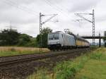 185 690-6  Lecker Technik  bespannte am 10.07.2014 einen ARS-Autotransportzug in Fahrtrichtung Norden. Aufgenommen bei Harrbach.