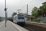 185 676-4 kam am 28.5.16 mit Kesselwagen durch Sechtem Richtung Köln gefahren.