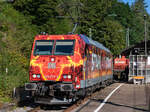 185 077  Stahl auf Stahl  bei den Triberger Bahntagen 21.9.24