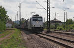 Railpool 186 296-0 mit Containerzug aus Richtung Saarbrücken.