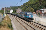 Lineas 186 293-7 mit dem Rammenzug 33741 Genk Zuid - Châtelet.