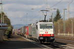 Akiem 186 908 unterwegs für SBB Cargo in Urmitz 20.3.2021