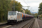 Rpool 186 299-4 in Diensten von HSL in Bonn-Oberkassel 15.10.2024