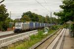 186 367-9 akiem/CD Cargo mit KLV in Gelsenkirchen Buer Nord, September 2024.