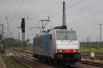 Railpool 186 103 (i.E fr SBB Cargo) am 29.6.11 als Lz in Duisburg-Bissingheim.