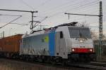 Railpool/BLS (ERS Railways) 186 108 am 27.12.13  in Ratingen-Lintorf.