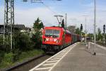 # Roisdorf 20  Die 187 141 von DB Cargo/Schenker/Railion mit einem Güterzug aus Köln kommend durch Roisdorf bei Bornheim in Richtung Bonn/Koblenz.