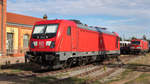 187 137-5 steht am 9. September 2018 im alten Hafen in Magdeburg. 