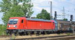 DB Cargo Deutschland AG mit  187 162  [NVR-Nummer: 91 80 6187 162-3 D-DB] und gemischtem Güterzug am 22.06.19 Saarmund Bahnhof.