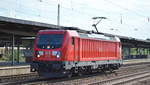 DB Cargo AG [D] mit  187 108  [NVR-Nummer: 91 80 6187 108-6 D-DB] am 17.08.20 Bf. Flughafen Berlin Schönefeld.