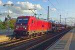 PKW-Zug mit 187 084 durchfahrt am 18 September 2019 Celle.