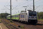 Metrans 187 510-3 unterwegs für Flixtrain in Lemförde 23.8.2022