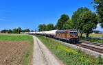 187 535 mit einem Gaskesselzug am 13.08.2024 bei Langenisarhofen.