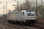 Akiem 187 502-0 in Diensten von HGB in Hamm(Westfl.) 12.2.2025 