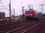 189 006-0 flitzt in Richtung Norden kurz hinter dem Bahnhof Hamburg-Harburg. 01.07.07