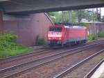 189 015-1 als Lz durch Hamburg-Harburg. 01.07.07