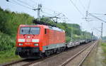DB Cargo AG [D] mit  189 057-3  [NVR-Nummer: 91 80 6189 057-3 D-DB] und PKW-Transportzug (leer) am 11.06.20 Durchfahrt Bf.