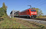 189 004-5 (Siemens ES64F4) schleppt gemischte Fracht über die Saale bei Schkopau Richtung Merseburg Hbf.

🧰 DB Cargo
🕓 12.10.2022 | 12:51 Uhr